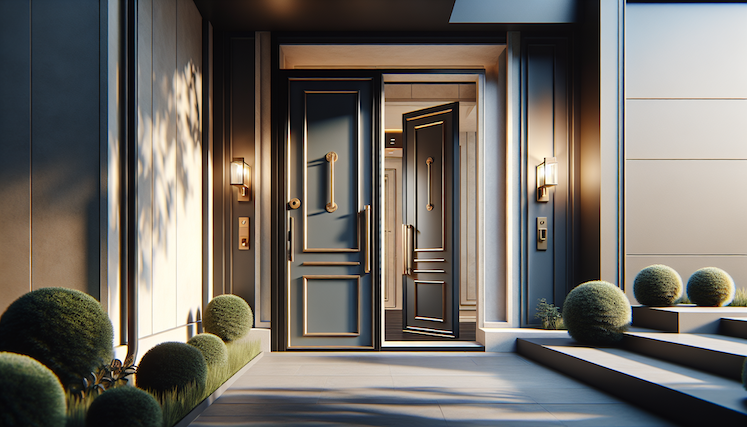 A beautiful entryway and door elevates your home's first impression